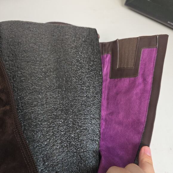 Kenneth Cole "GO OUT" Suede RIDING Boots, Color BARK, SIZE 7.5 MEDIUM - Picture 6 of 11